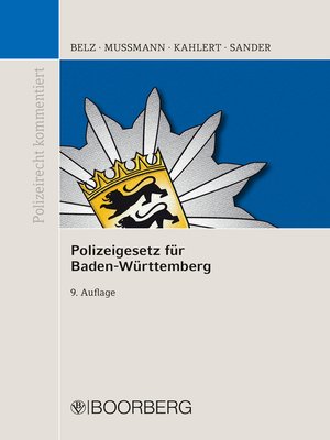 cover image of Polizeigesetz  für Baden-Württemberg